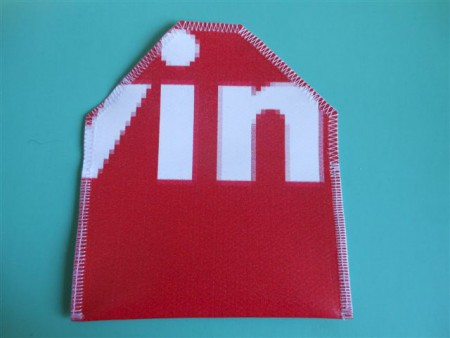 TA-007 7 euro telefoontasje met vakjes. Buitenmaat 14 cm breed, 8 cm hoog.