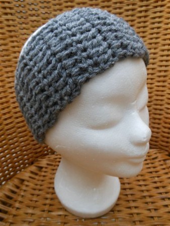 MH 049 Grof gehaakte haarband (ong. 9,5 cm breed) op bestelling te maken in meerdere maten en kleuren. €7,50