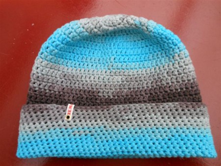 MH 050 Gehaakt met door de klant zelf aangeleverde katoen.